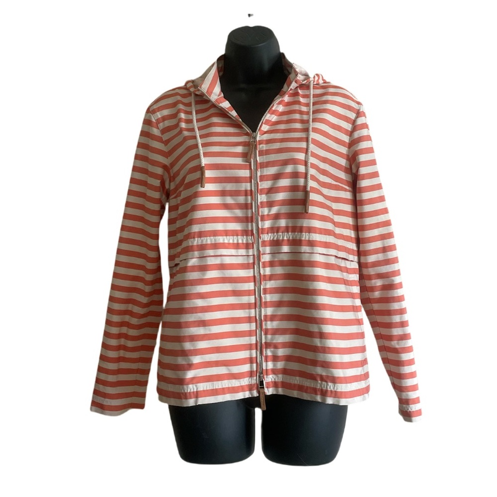 Lafayette 148 New York Hooded Lightweight Zip Jacket